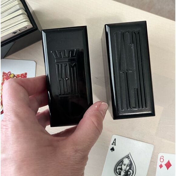 1930’s/1940’s KEM Double Deck "Kent"
Playing Cards Bakelite Plastic Case Vintage - Picture 2 of 11